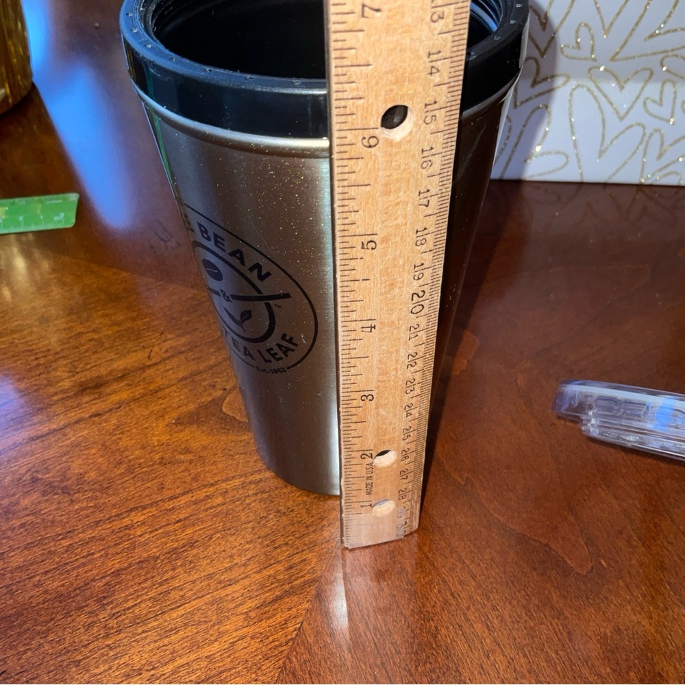 Coffee Bean & Tea Leaf Bronze Color, cold tumbler, 16 oz, RARE, HTF - Picture 11 of 13
